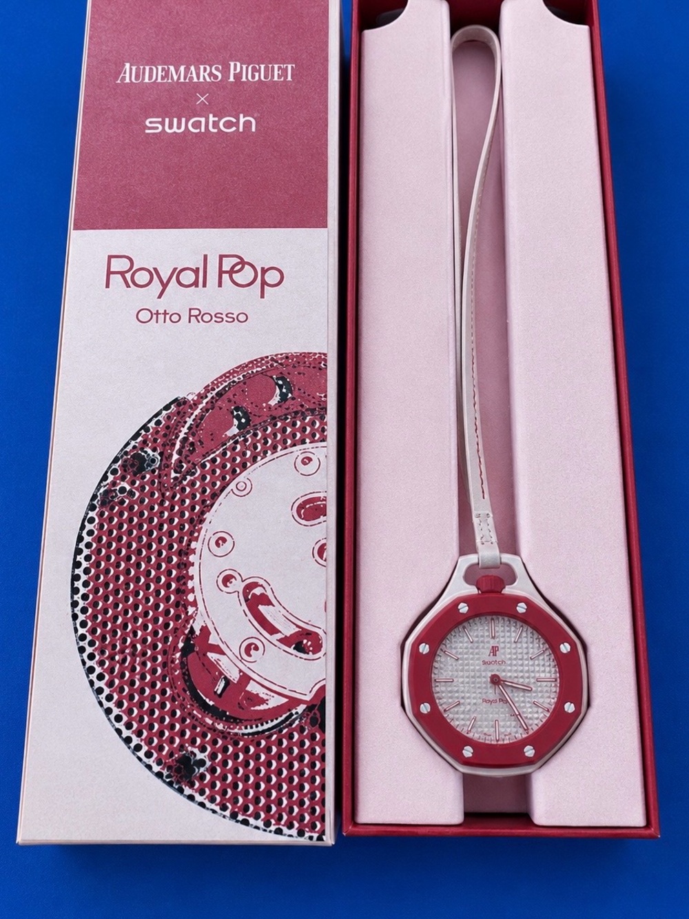 Swatch Royal Pop Otto Rosso Pink and Red Watch